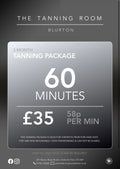 60 Minutes - 3 Month Tanning Package