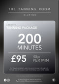 200 Minutes - 6 Month Tanning Package
